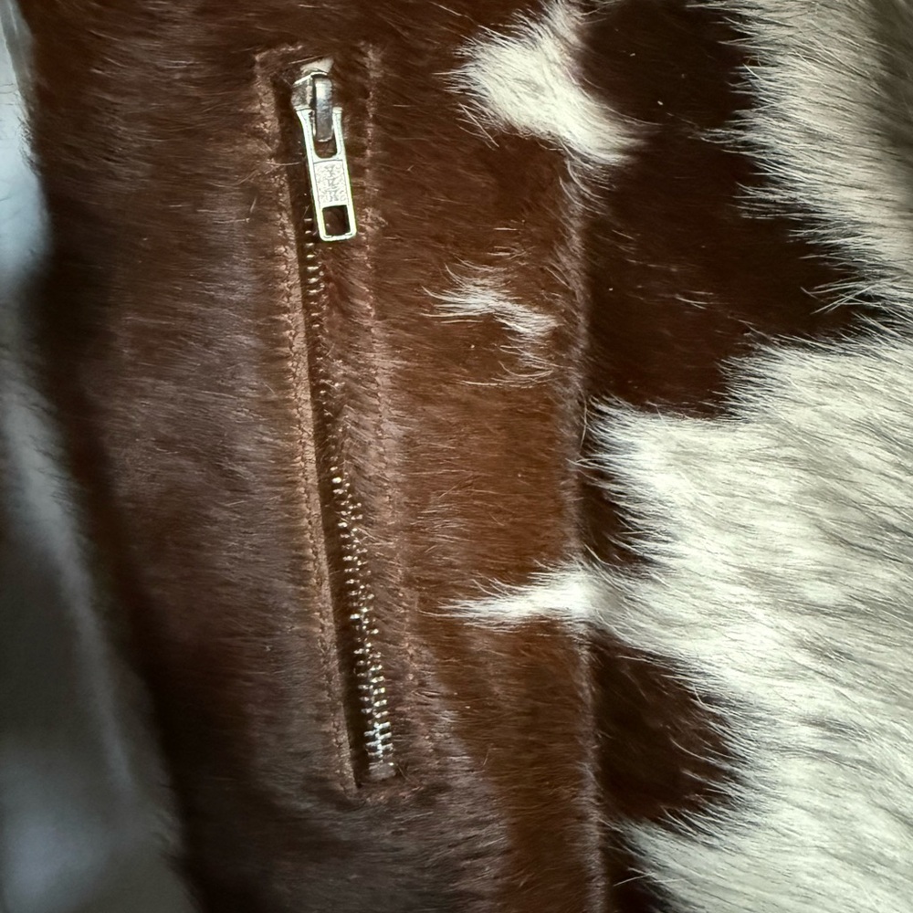 Real Cowhide Hair on Hide Western Jacket Womens New - Picture 4 of 11